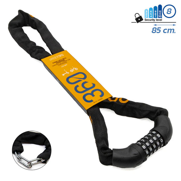 Lokot Šifra Lanac Crni 85CM